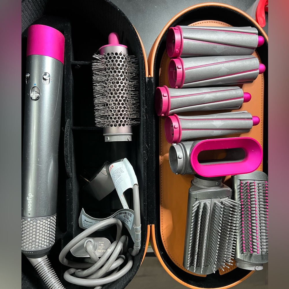Dyson Airwrap, storage case and stand